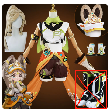 Kachina Genshin Impact cosplay Costume Hat Tail Ear Props Kachina Halloween Carnival Cute Lolita Wom