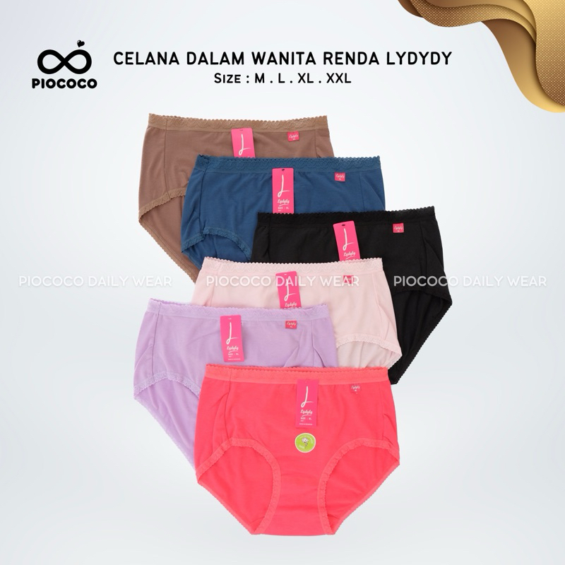 Celana Dalam Wanita Dewasa Jumbo Lydyly L005 CD Cewek Renda Katun Premium