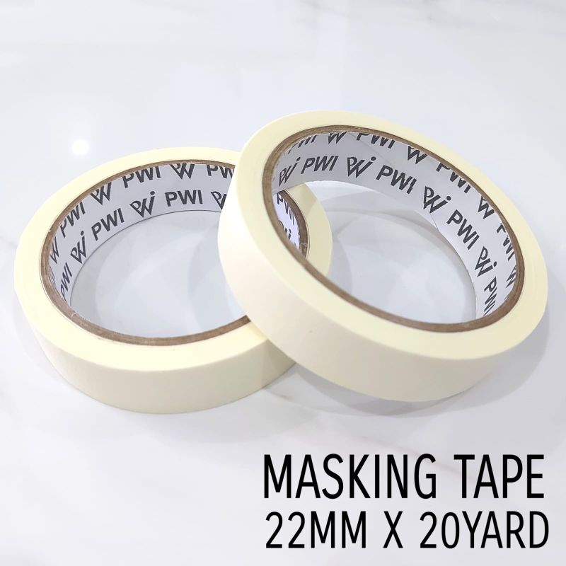 

Masking Tape Cream 22mm x 20yard PWI
