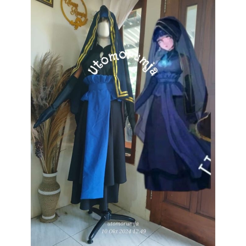 cosplay wibu HINATA DRESS WEDDING custome ukuran