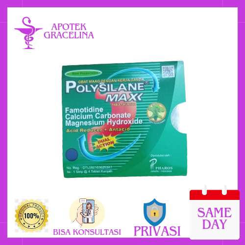 POLYSILANE MAXX PAPPERMINT STRIP 4 TABLET