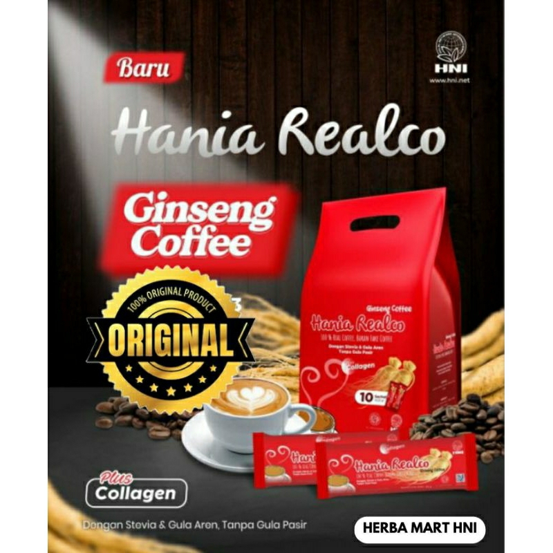 

HANIA REALCO KOPI GINSENG KOPI STAMINA 10 sachet