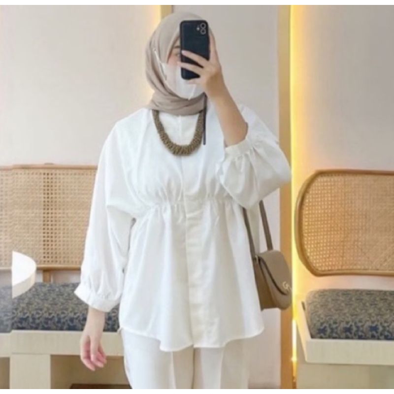 BLOUSE KERUT DEPAN - KEMEJA KERUT - ATASAN WANITA