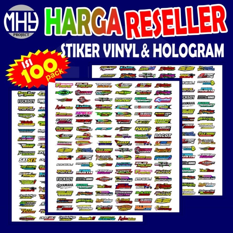 

STIKER PACK ISI 100 STIKER KATA KATA VIRAL STIKER HARGA RESELLER