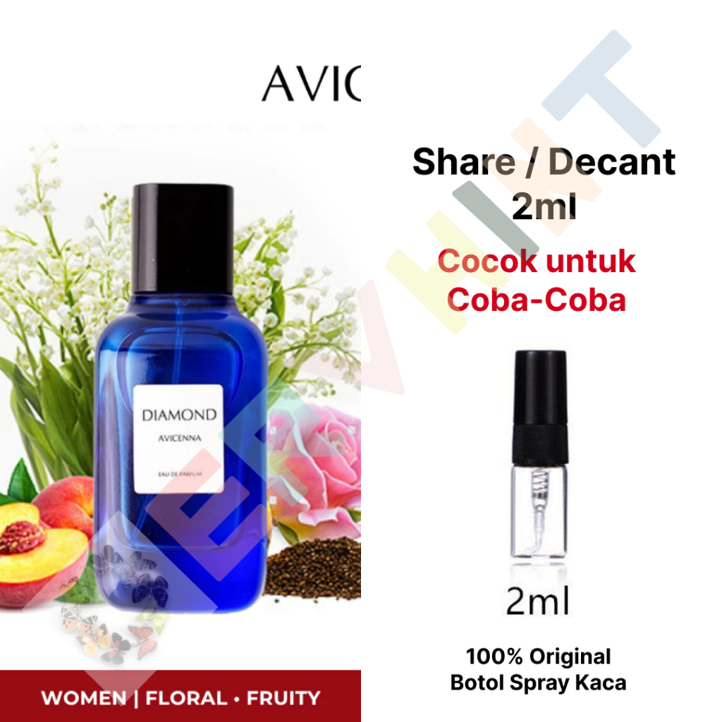 [Share / Decant] Avicenna Diamond Women EDP Eau de Perfume Parfume - Parfum Wanita