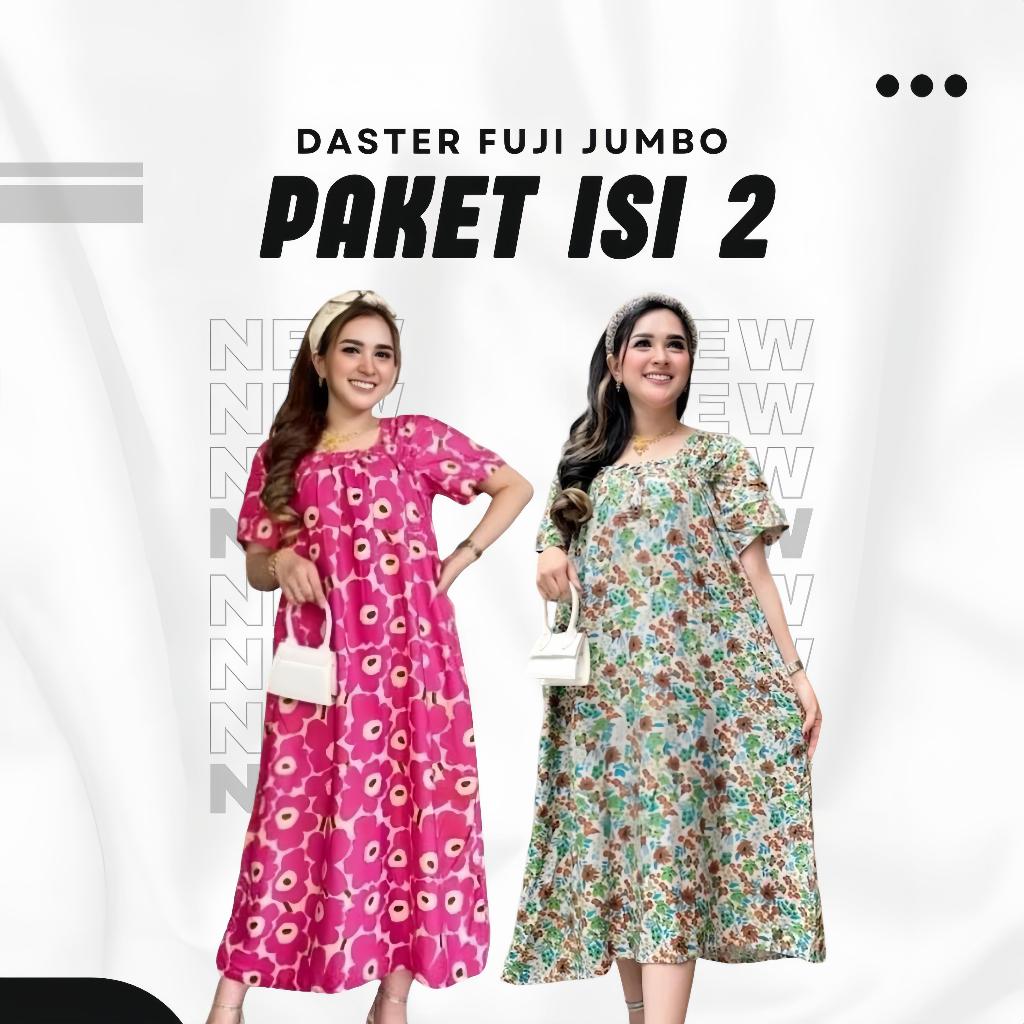 Beli 1 Gratis 1 Daster Fuji Kerut Dada Ibu Muda Remaja Katun Mikro Premium Motif Viral Kekinian Rand