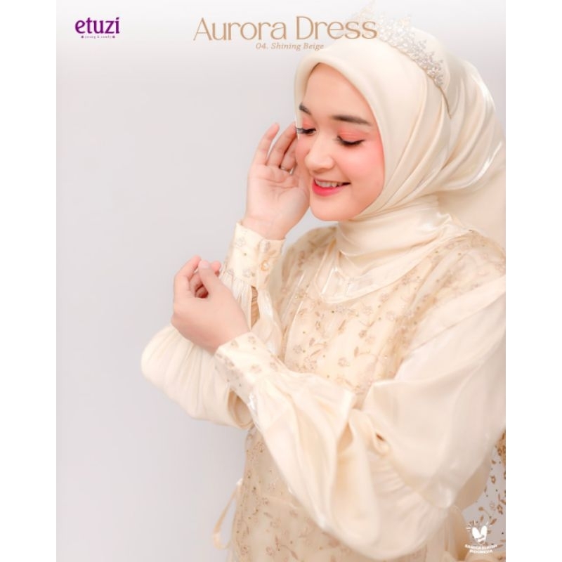 Original dress etuzi autora dress set outer gamis pesta muslimah