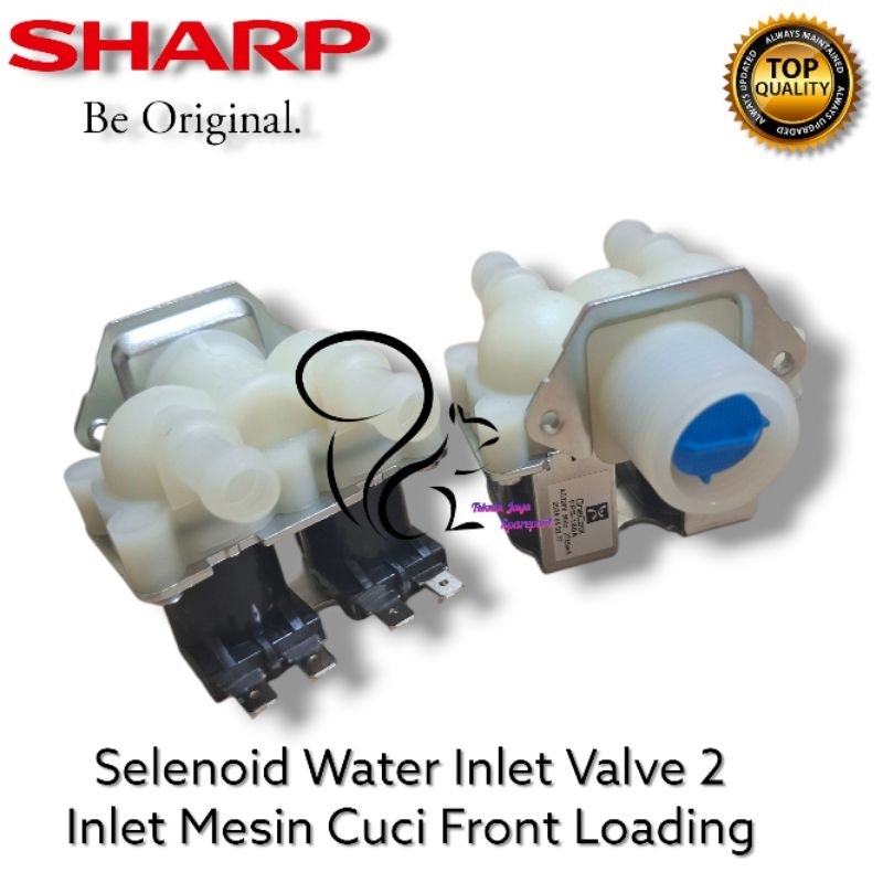 Selenoid Water Inlet Valve 2 Inlet Mesin Cuci SHARP Front Loading | Selenoid Mesin Cuci SHARP