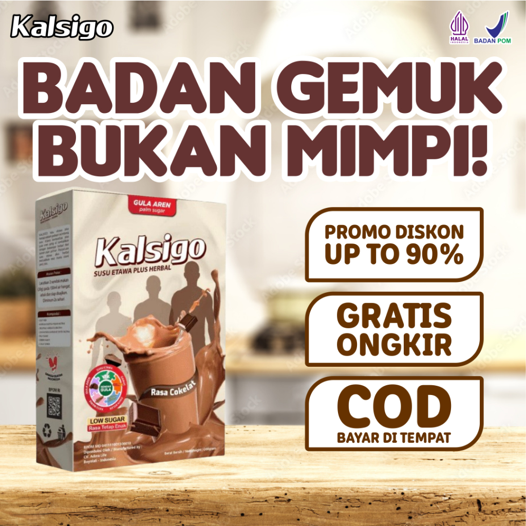 

Kalsigo Susu Etawa Peninggi Badan, Halal MUI, BPOM, Gratis Ongkir!