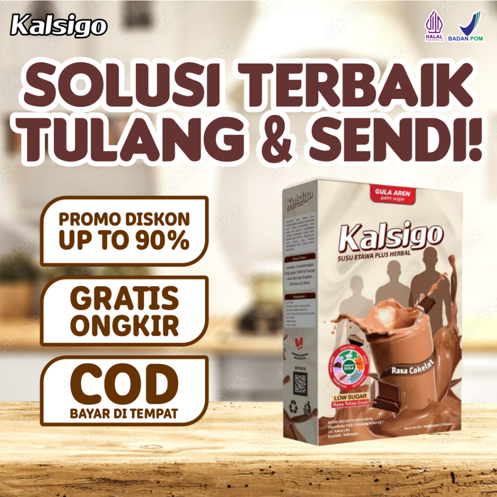 

Kalsigo Susu Etawa Penggemuk Badan, Tinggi Kalsium, Halal & BPOM!