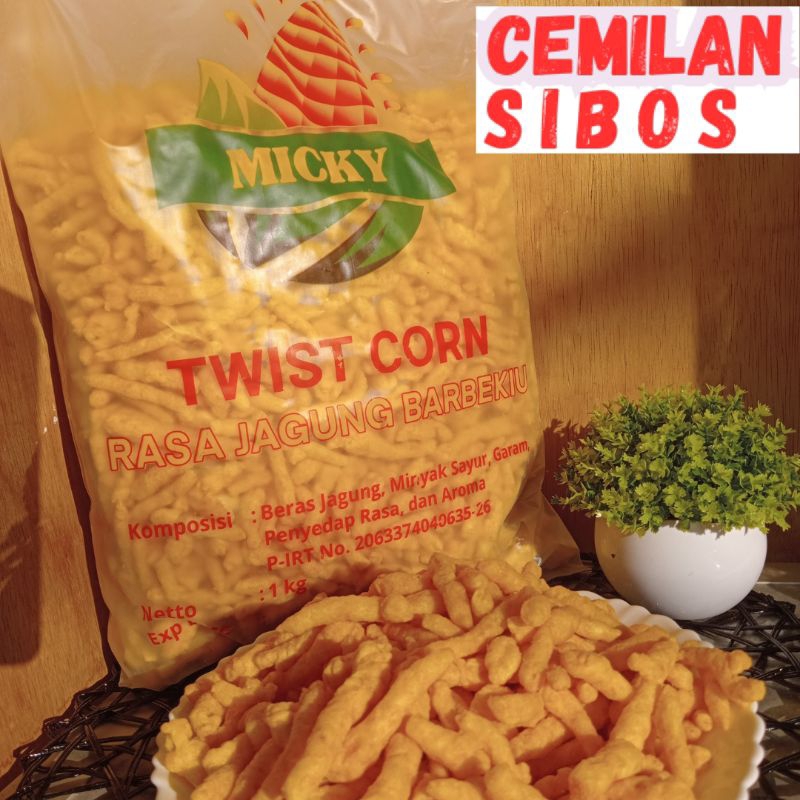 

sibos-Twist Corn Micky 250g | Jagung barbeqiu asin gurih
