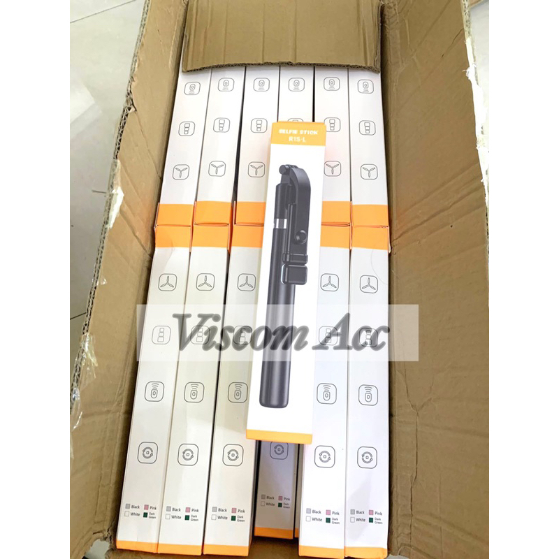 Tongsis Led + Tripod Panjang 1.7meter + Tombol Selfie (R1S-L) r7o