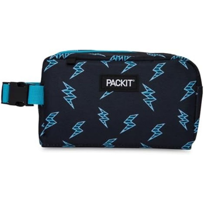 PackIt Freezable Snack Box, Built with EcoFreeze - Striped Bolts