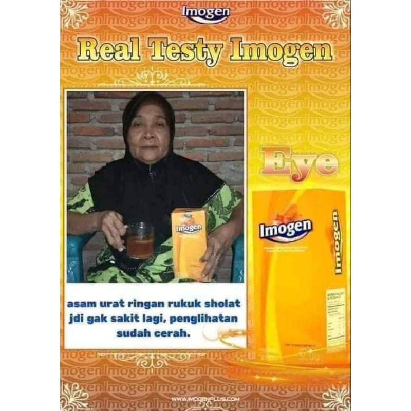 Imogen EYE wortel tomat isi 30 saset 1 dos mengatasi asam urat,mata berair,mata iritasi,gatal,rabun 