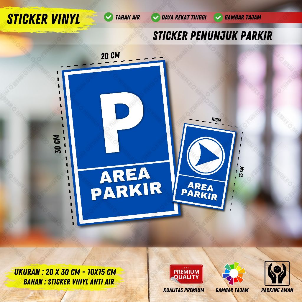 

STIKER VINYL ANTI AIR AREA PARKIR MOBIL MOTOR SPEDA LAMINASI GLOSSY