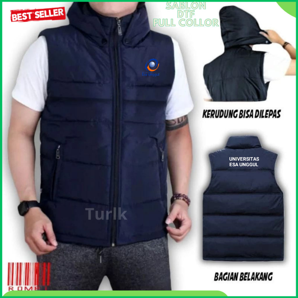 Rompi Universitas Esa Unggul Jaket Rompi Universitas Esa Unggul Custom Rompi Tebal