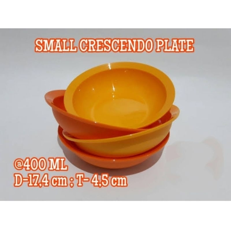 Small Crescendo/Crescendo plate/plate Tupperware/piring tupperware/Crescendo/piring kecil/piring ung