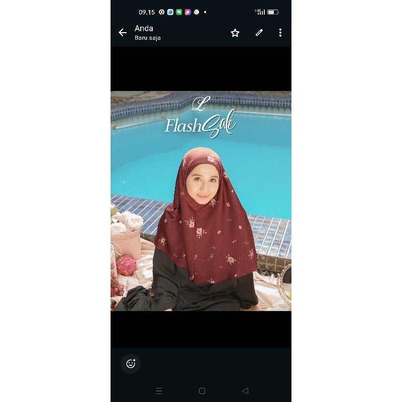 laudya Chintya Bella bergo preloved komplit box