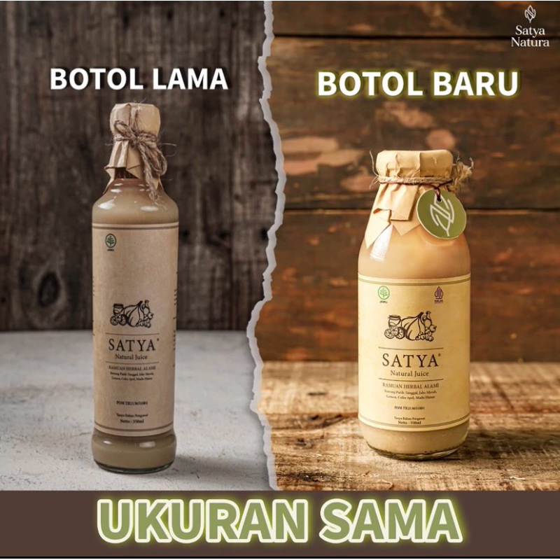 

Satya / Jus bawang putih tunggal cuka apell jahe merah lemon madu hutan asli bahan herball alami