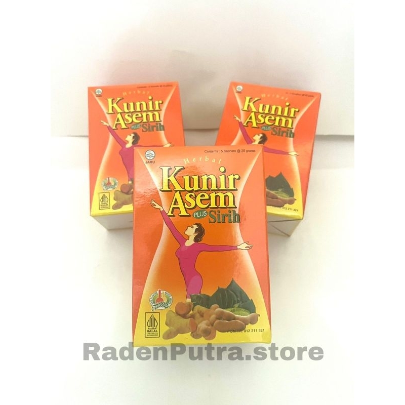 

KUNIR ASAM PLUS SIRIH CAP LEO 1Box isi 5 sachet