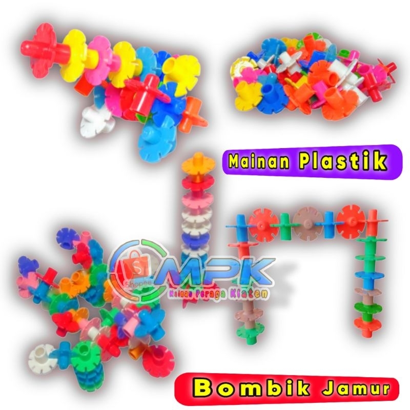 MAINAN EDUKASI BOMBIK JAMUR PLASTIK 1KG