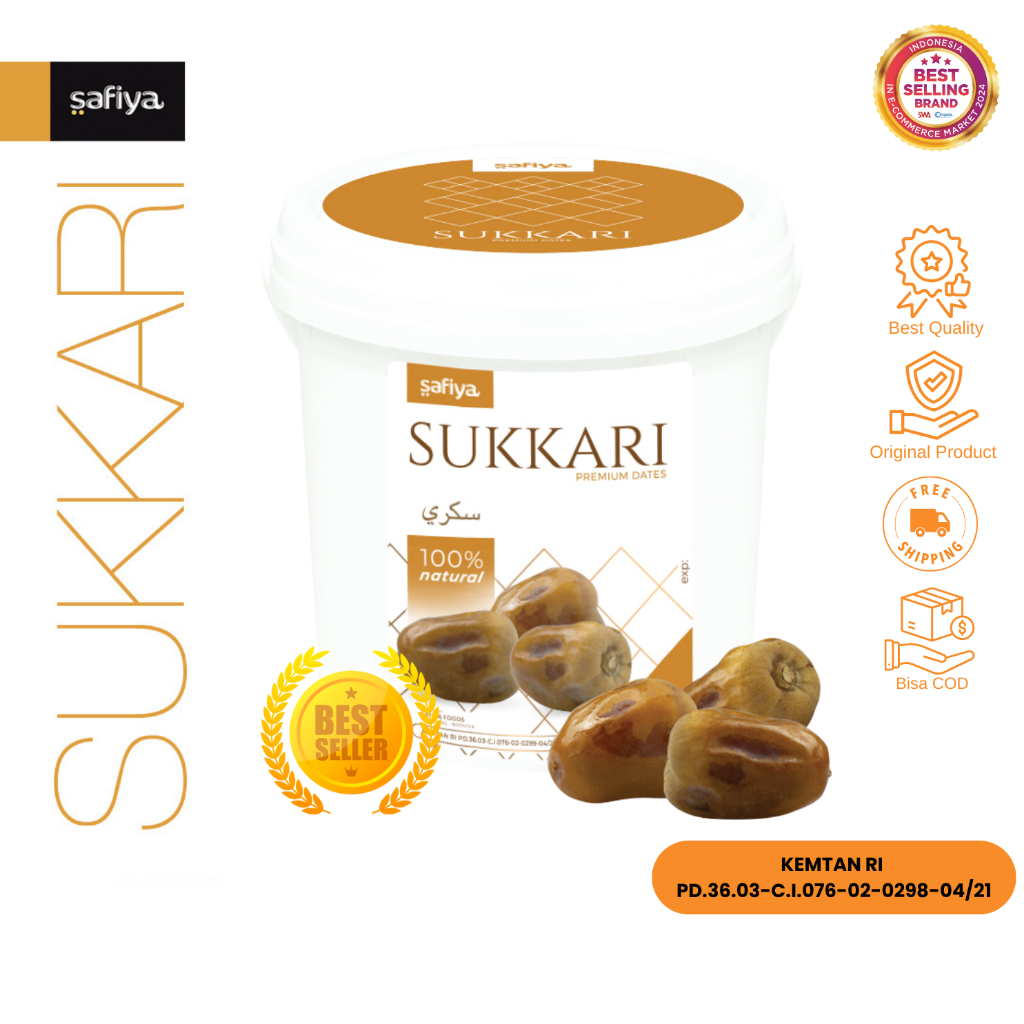 

Safiya Kurma Sukari Ember 850 Gram Sukkari King Dates Original