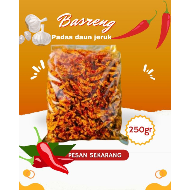

Basreng Pedas Jeruk Original 1/4 kg, 250gr - Packing Standar