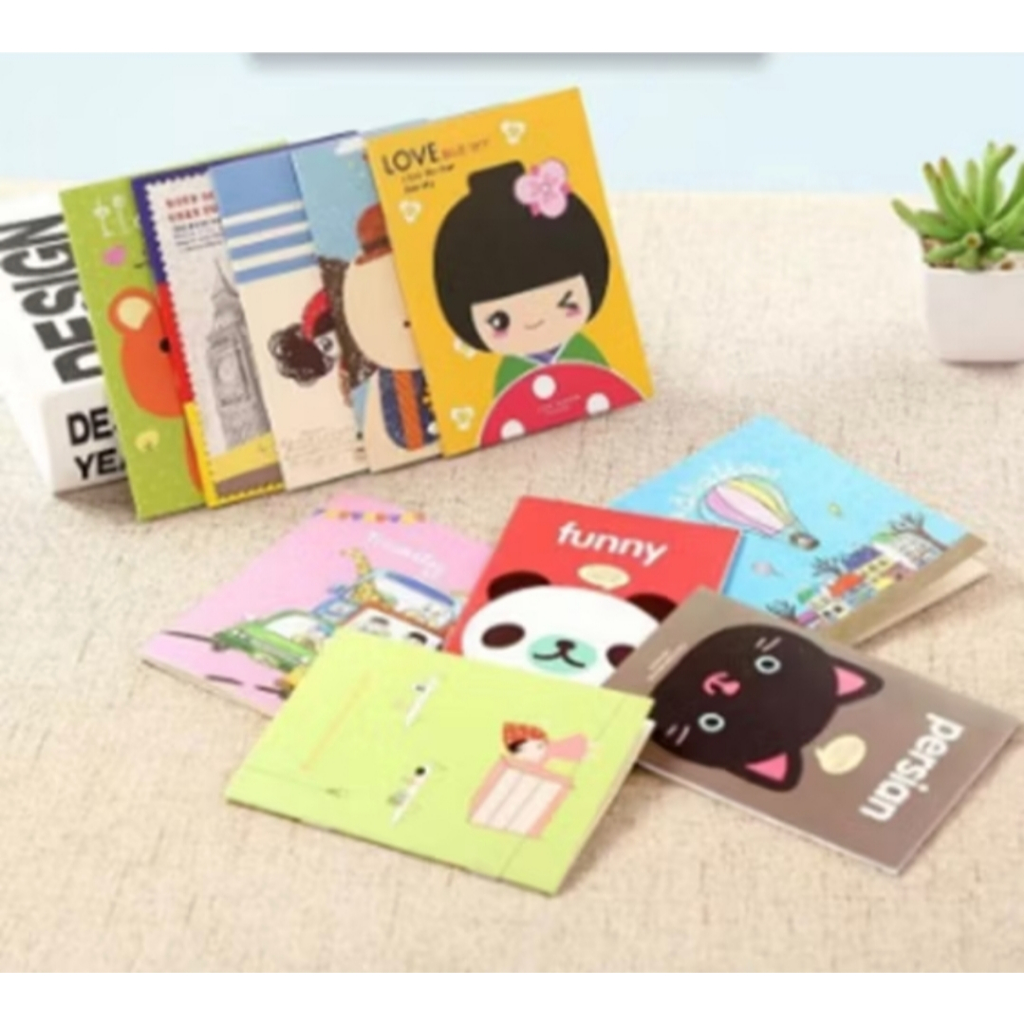 

Buku Tulis Mini / Book Mini / Buku Tulis Memo Kecil Motif Random / Mini Book Variasi Random