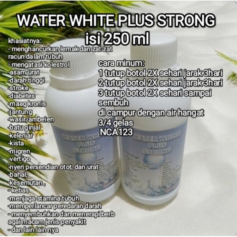 

water white plus strong/Water micro alkaline/air alkaline/air penyembuhan berbagai macam penyakit 250 ML