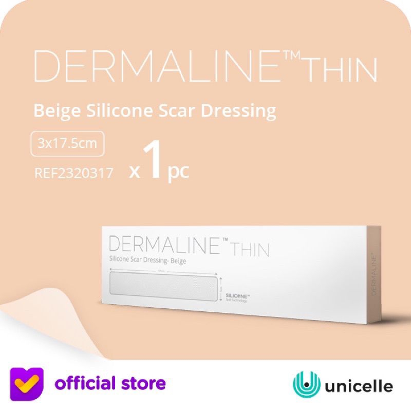 Dermaline Thin Beige - Menyamarkan Keloid