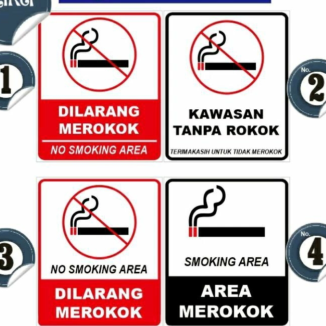 

Stiker ,dilarang merokok,kawasan bebas tanpa rokok