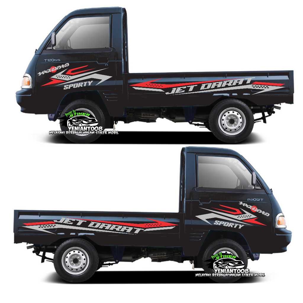 Stiker mobil pick up new carry stiker variasi body pick up T120ss