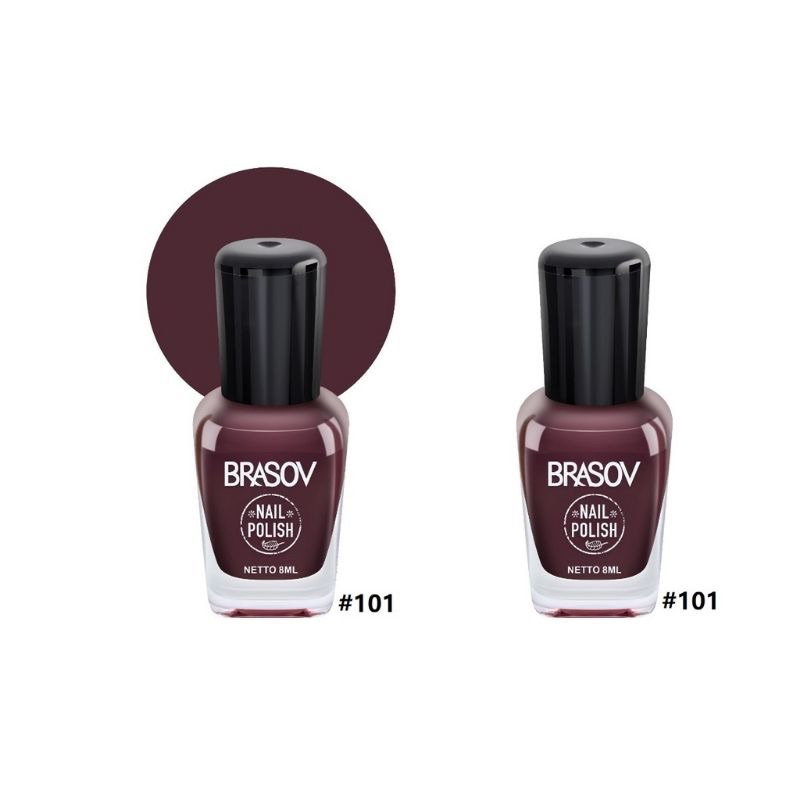 [ SATUAN/GROSIR ] brasov kutek maroon no 101 ,1 box isi 12 KUTEK BRASOV MARON BPOM
