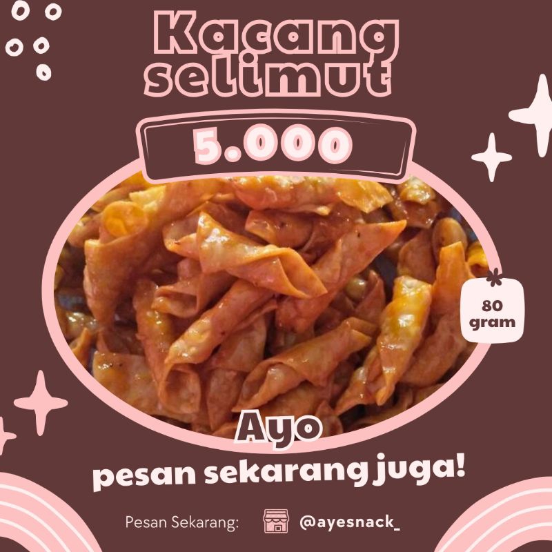 

Kacang selimut/kacang sembunyi/snack/cemilan/jajan serba 5000/jajan kiloan/makanan ringan