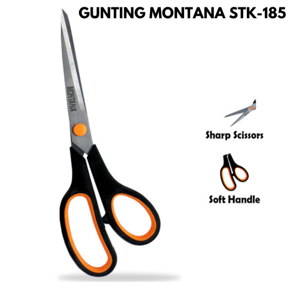 

(NARA MEOW) GUNTING MONTANA STK 185 22 CM SCISSORS PEMOTONG HIGH QUALITY