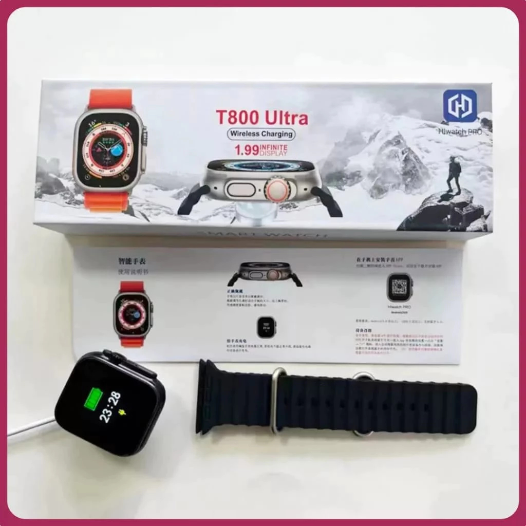 Best Seller Jam Tangan Pintar Smartwatch T800 Ultra 1.99 Inch & T900 Ultra Big Screen 2.09 Inch