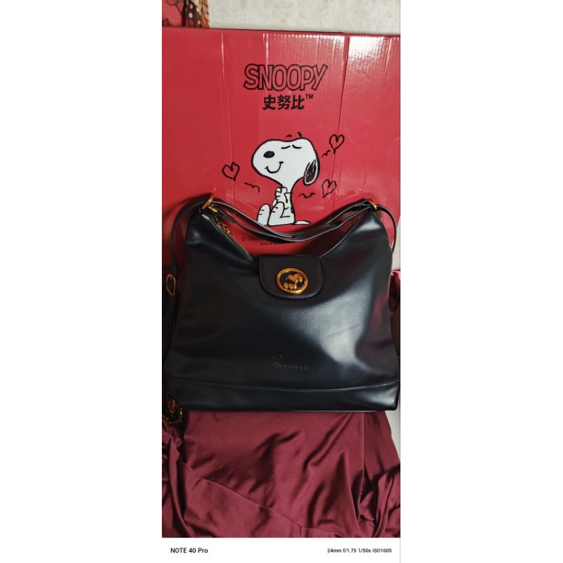 tas tote ransel snoopy