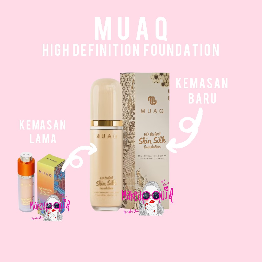 MUAQ Hd perfect skin silk Foundation / Muaq Foundation / Foundation Muaq