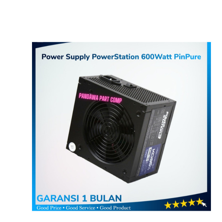 PSU / Power Supply Pure Merk PowerStation - 600Watt