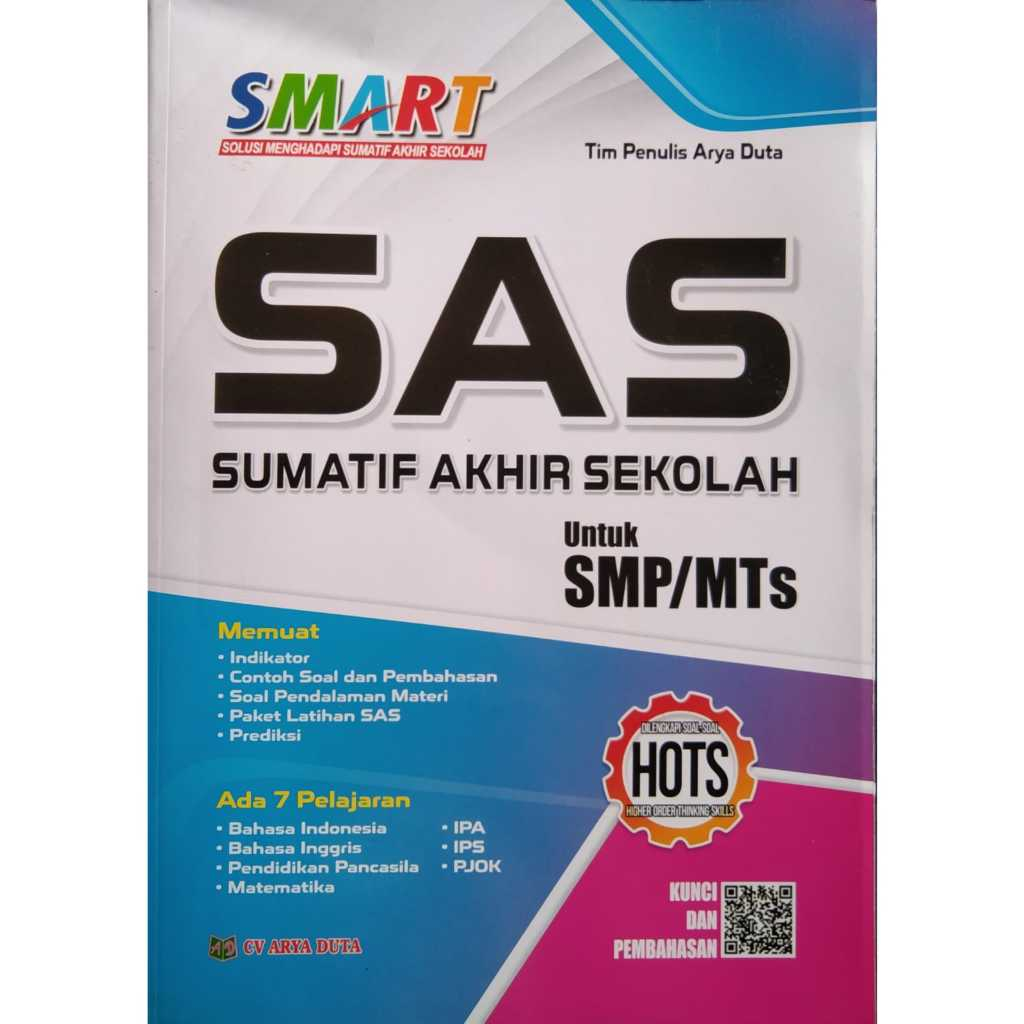 Buku Ujian SAS Sumatif Akhir Sekolah SMP/MTs CV. Arya Duta