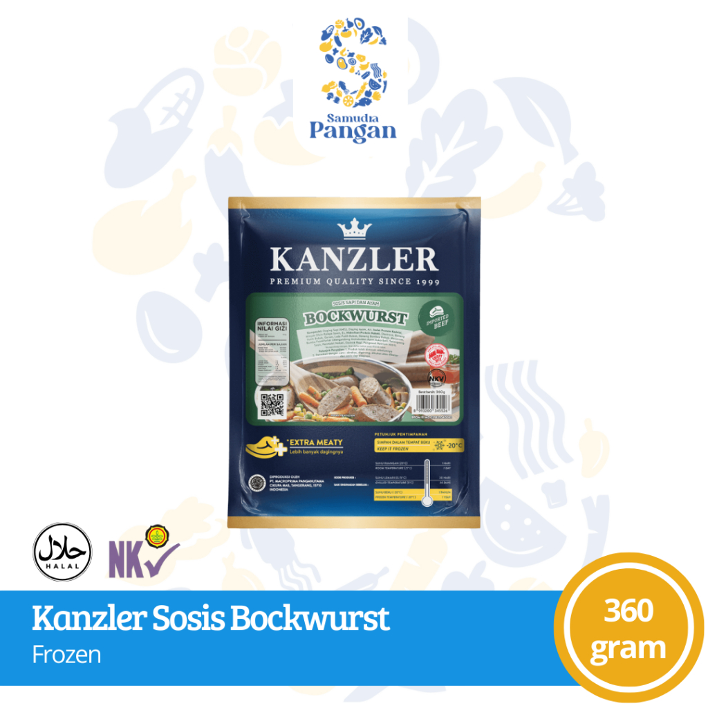 

Kanzler Sosis Bockwurst 360 gram Tangerang Selatan