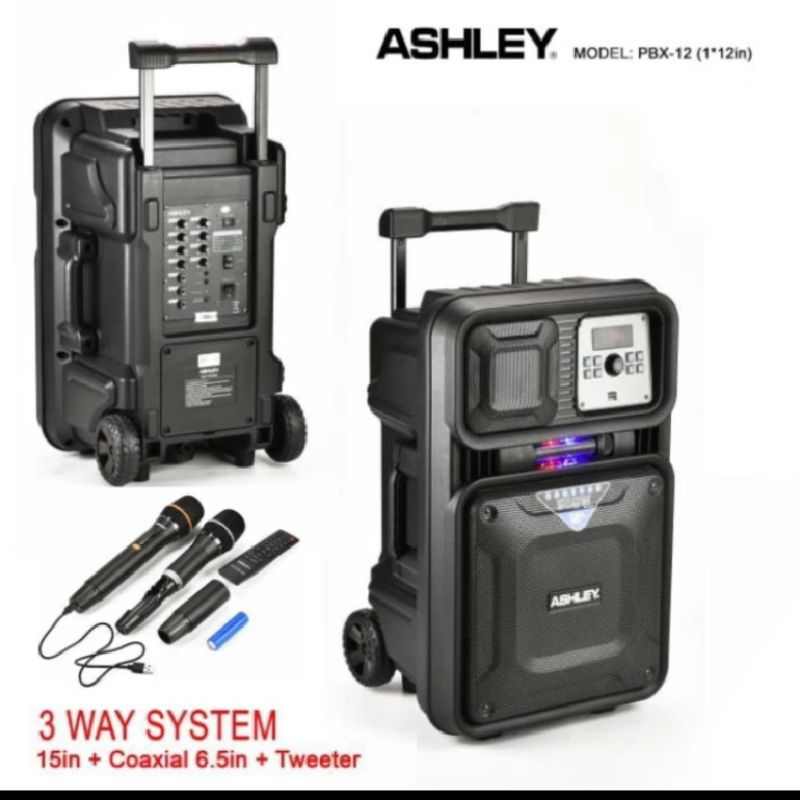 Speaker portable Ashley pbx12 original 12inch bluetooth