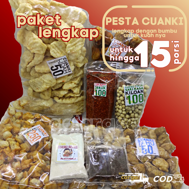 

PAKET INSTAN MIX PESTA CUANKI dengan bumbu LENGKAP untuk 15 porsi lebih by GaiaRasa