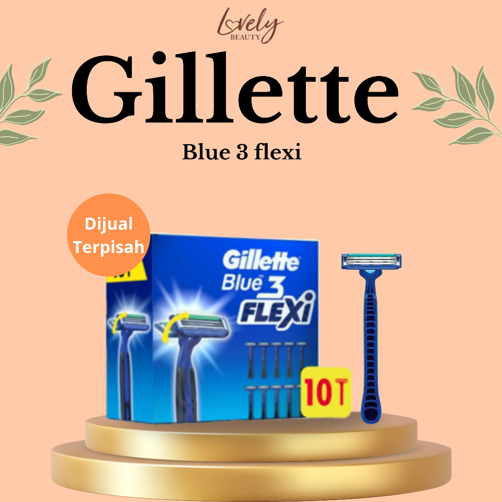 Gillette Blue 3 Simple Flexi Alat Cukur - 1pcs I Alat cukur kumis dll