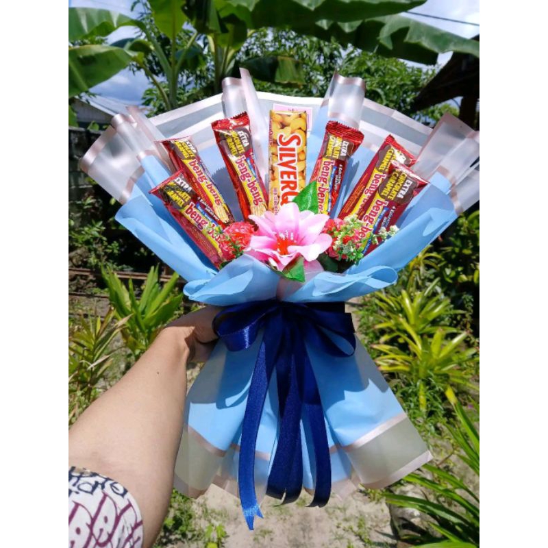 

buket silverqueen mix beng-beng