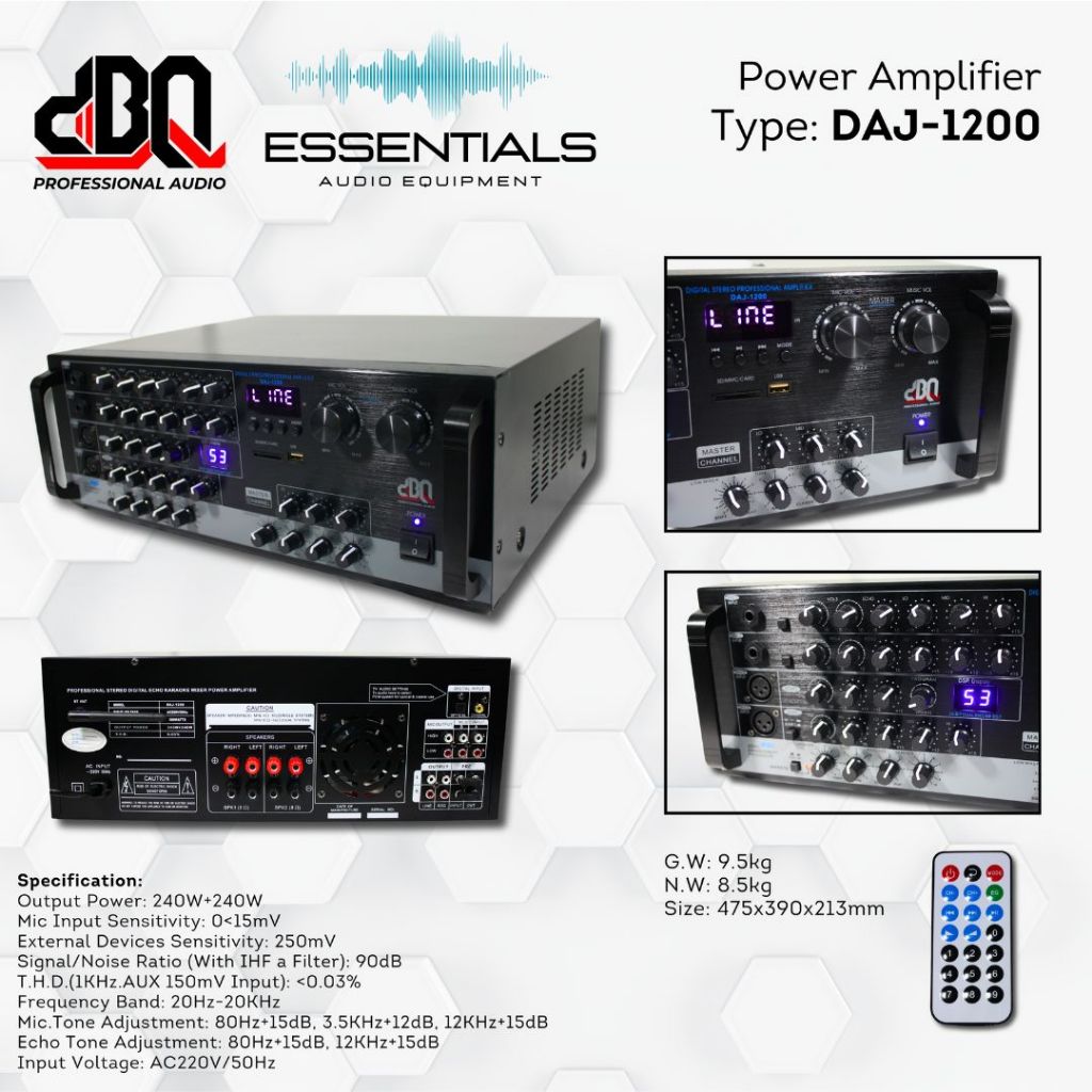 Power Amplifier dBQ DAJ-1200