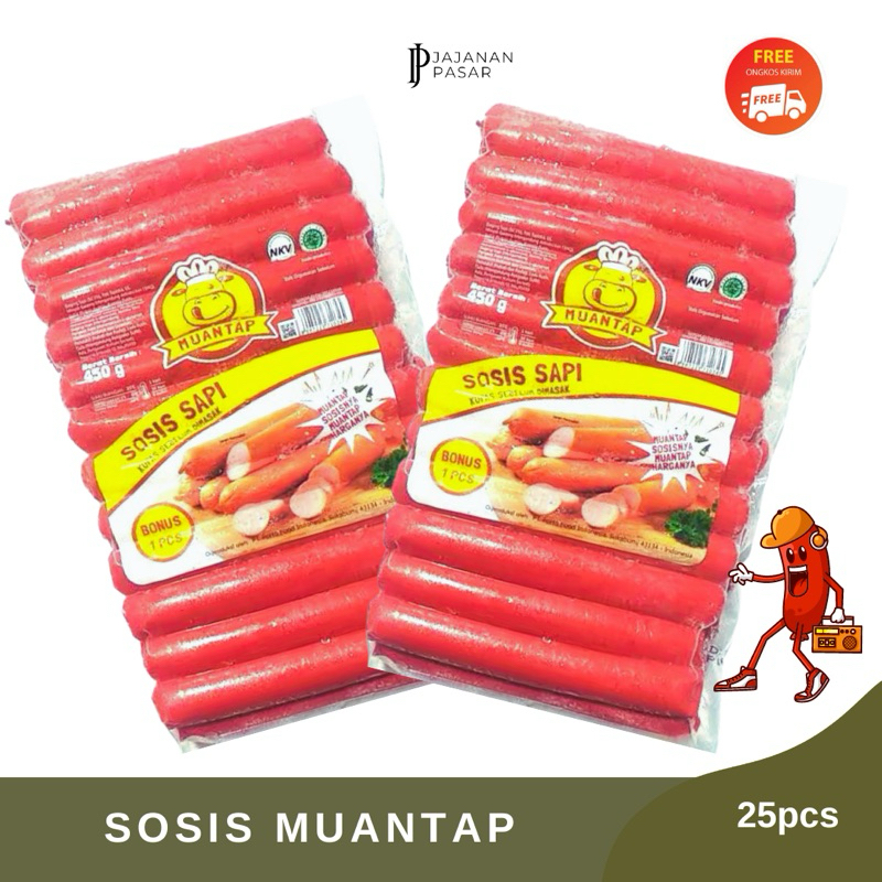 

Muantap Sosis Sapi Bartoz Original 450gr/25pcs