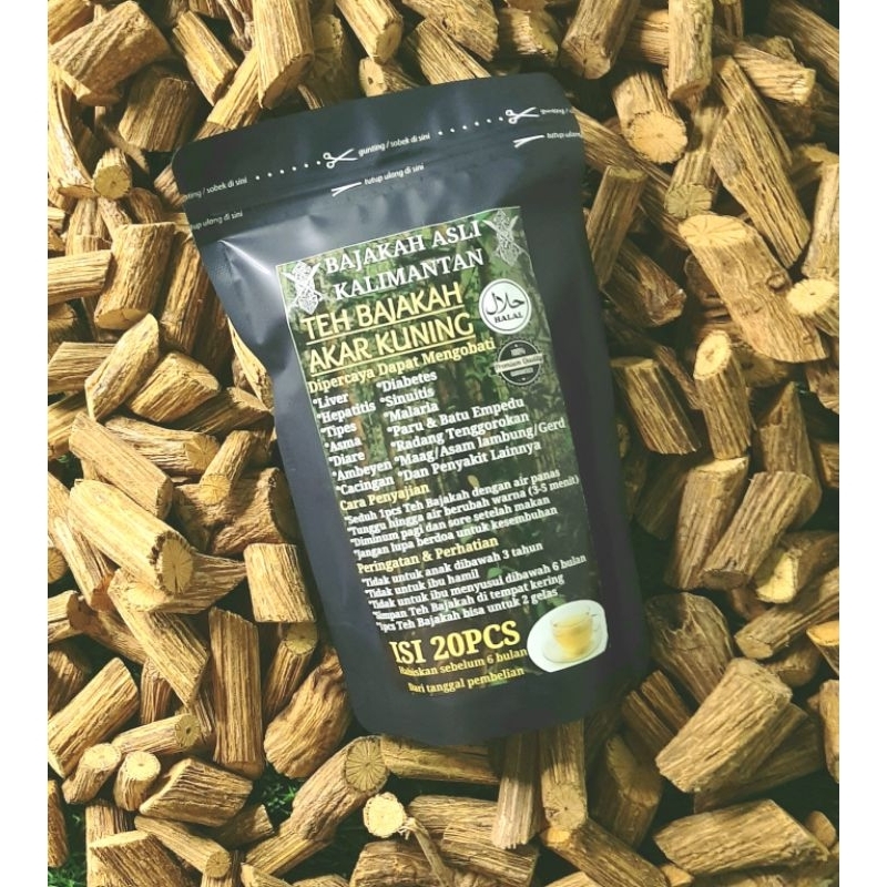 

Teh Bajakah Akar Kuning Asli Kalimantan Isi 25pcs Beli 2 Gratis 1