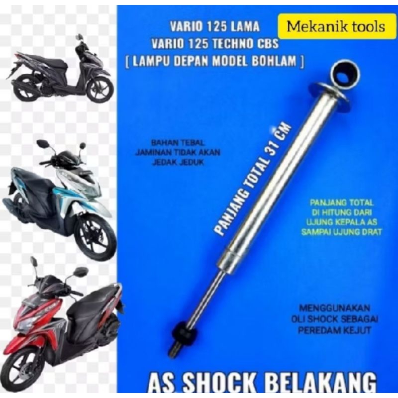 Tabung as hidrolis shock belakang Vario 125/150 LED Vario old