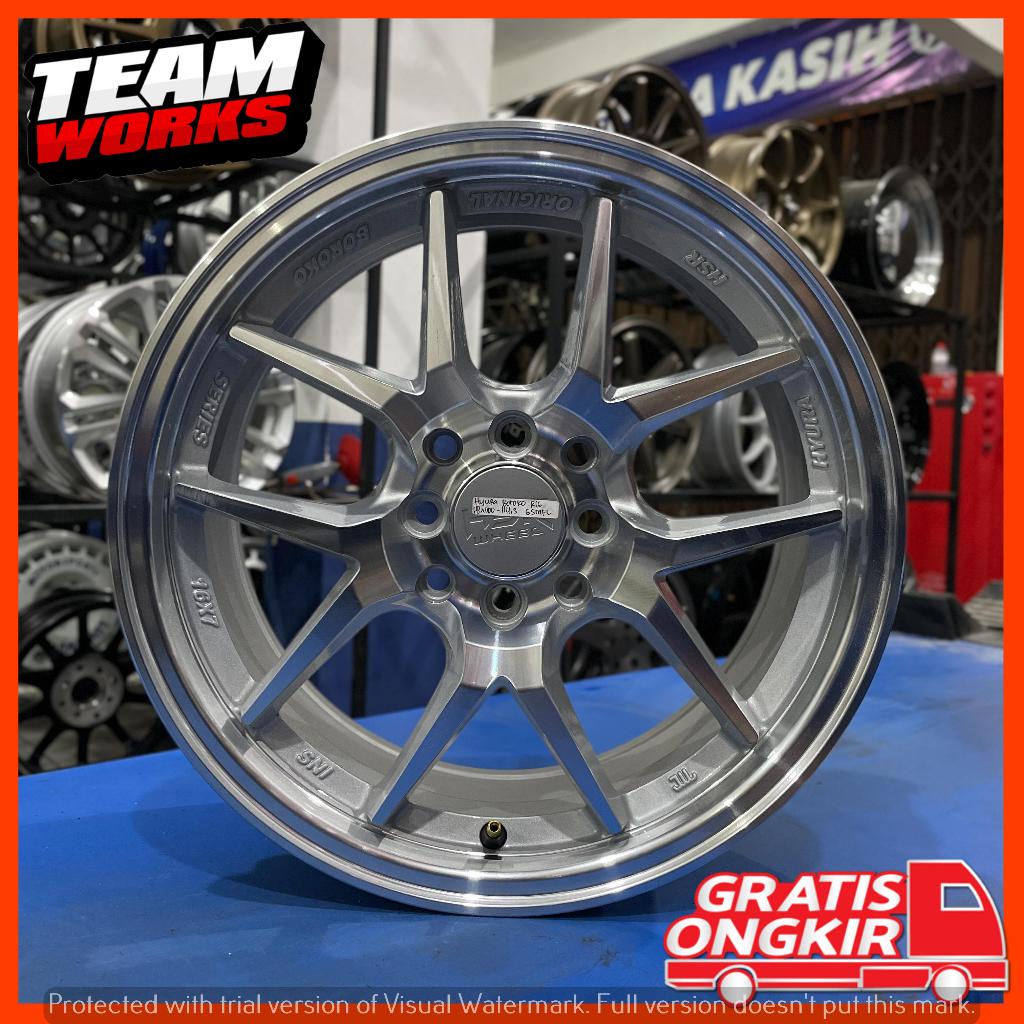 PAKET VELG + BAN RACING CELONG HSR HYURA SILVER CHROME R15 MOBIL AVANZA XENIA RING 15
